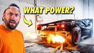 Thumbnail: We put a VW VR6 engine in a crashed FERRARI… DYNO TIME!