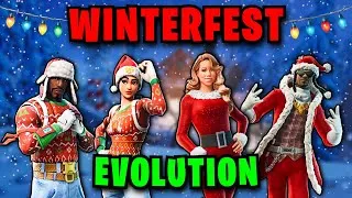 Thumbnail: The ENTIRE Evolution of Fortnite Winterfest (2017-2024)