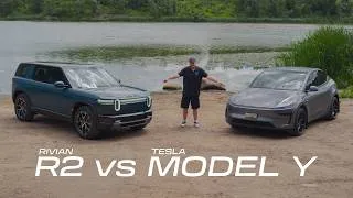 Thumbnail: The Biggest Small Vehicle I've Ever Driven: My Honest Rivian R2 vs Model Y Review