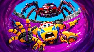 Thumbnail: Lightning McQueen vs Spider Beast! Big & Small Pixar Cars Transformations in Robot | BeamNG.drive