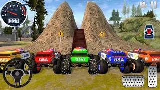 Thumbnail: Mega Ramp Mud Police Monster Truck Stunts Driving - Impossible Car Driver - Android IOS gameplay #2