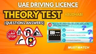 Thumbnail: Abu Dhabi Driving Licence Theory Test 2024: Must-Know RTA Answers Part 1