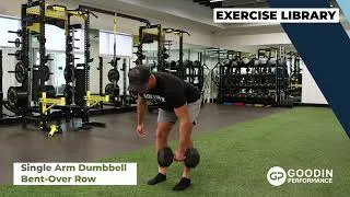Thumbnail: Single Arm Dumbbell  Bent Over Row | Exercise Technique Library