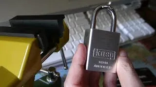 Thumbnail: Kasp 14040 Solid Aluminium Padlock Picked and Gutted
