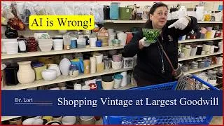 Thumbnail: AI is Wrong! Shopping Vintage at World's Largest Goodwill Store with Dr. Lori