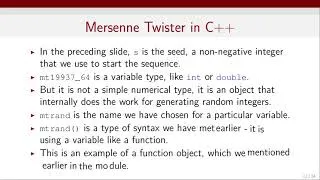 Thumbnail: Generating random numbers in C++