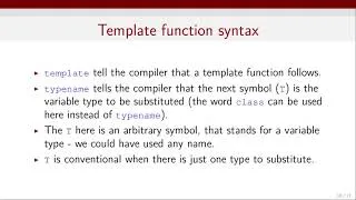 Thumbnail: Lecture 15 - Templates in C++