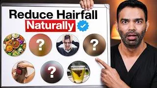 Thumbnail: 7 Natural Ways to Reduce Hair Fall | Science-Backed Hair Growth Tips by a Doctor