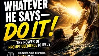 Thumbnail: "Whatever He Says—Do It! | The Power of Prompt Obedience to Jesus"