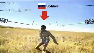 Thumbnail: Ukrainian FPV are taking out Russian infantry! Brutal FPV Hit Ends Russian Occupier. DRONE HIT