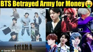 Thumbnail: BTS Betrayed Army for Money 🤑 BTS Get Hate for Gemini Collaboration 😡 Army Angry on BTS Update 
