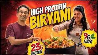 Thumbnail: How We Made Biryani With 23g Protein & 9g Fiber.