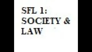 Thumbnail: SFL 1: Social Foundations of Law & Development Overview
