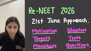 Thumbnail: 🚨 RE-NEET 2026 7 Days Ultimate Roadmap Revealed ! All Subjects Marathons, Daily To-Do List Planned 🔥