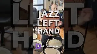 Thumbnail: Jazz Left Hand - a breakdown of a basic jazz drumming idea #drums #jazz #drumlesson #drumlessons