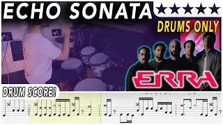 Thumbnail: echo sonata (DRUMS ONLY) - ERRA | DRUM SCORE Sheet Music | #742 DRUMSCRIBE