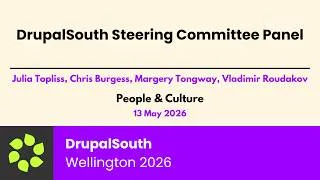 Thumbnail: Steering Committee Panel / Julia Topliss, Chris Burgess, Margery Tongway, Vladimir Roudakov