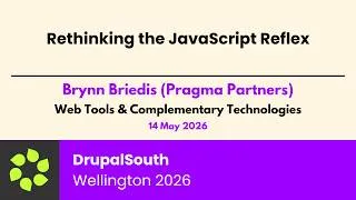Thumbnail: Rethinking the JavaScript Reflex / Web Tools & Complementary Technologies / Brynn Briedis