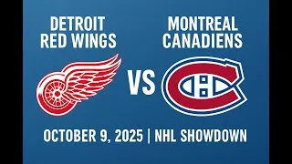 Thumbnail: Detroit Red Wings vs Montreal Canadiens Preview | October 9, 2025 | NHL Game Breakdown