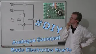 Thumbnail: HowTo Build an Analogue Gamepad | TechDemo & DIY | AD-Conversion, Voltage Divider, Resistor Circuit