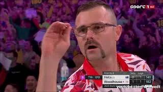 Thumbnail: Damon Heta 9 nyilas dobása / Heta 9 darter - 2025 PDC World Darts Championship -2024.12.27. - Magyar