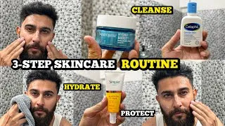 Thumbnail: 3-Step Skincare Routine That Actually Works 2026 | Cleanser + Moisturiser + Sunscreen | DSBOSSKO 