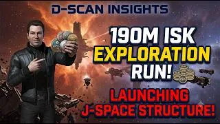 Thumbnail: EVE Online | 190M ISK Exploration Run + Launching My First J-Space Structure!