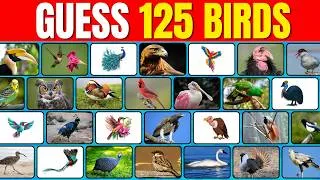 Thumbnail: Guess the Bird in 3 Seconds! 🐦 | 125 Birds Quiz for Kids | Easy, Medium, Hard & Impossible Levels