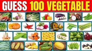 Thumbnail: Guess the Vegetable in 3 Seconds! 🥕 | 100 Vegetables Quiz for Kids
