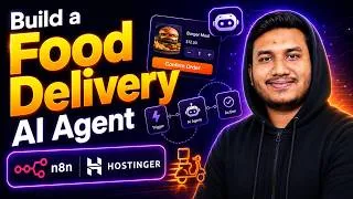 Thumbnail: Build a Food Delivery AI Agent with n8n & Hostinger | Full Project 🔥