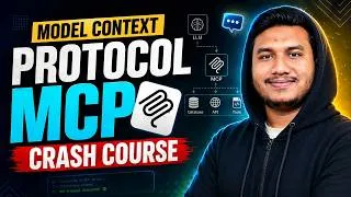 Thumbnail: Learn MCP in ONE Video 🔥 | Model Context Protocol Crash Course