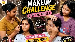 Thumbnail: Who Did the BEST Makeup? 💄😱 Sisters Makeup Challenge | Funny & Crazy Competition 😂 #makeupchallenge