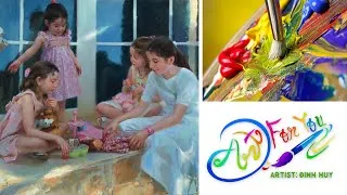 Thumbnail: 👉 OIL PAINTING TIME-LAPSE #28 ❤️ How to paint oil painting portraits on canvas in a simple way ❤️