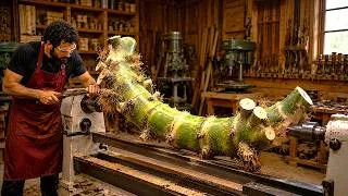 Thumbnail: Transforming a Strange Twisted Bamboo Tuber into a Stunning Masterpiece!