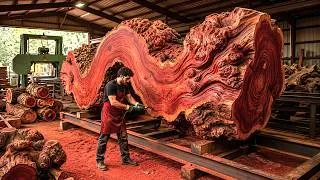 Thumbnail: What Could This Strange Twisted Redwood Log Possibly Become? The Result Is Stunning!