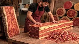 Thumbnail: Nobody Could Imagine These Redwood Panels Would Become a Luxury Furniture Masterpiece!