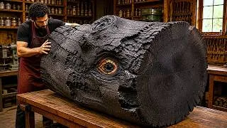 Thumbnail: Transforming Burnt Black Logs into Stunning Luxury Masterpieces!