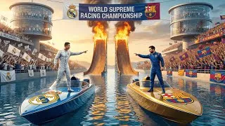 Thumbnail: Messi vs Ronaldo: Ultimate Boat Racing Showdown 🌊🔥 | The Most Intense Race Ever Created