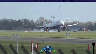 Thumbnail: HARD Landing! British Airways A321neo G-TNEB — Balked Landing at Dublin Airport (BA830)