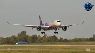 Thumbnail: Minnesota Vikings Fly Into Dublin on Special LA28 Olympics Airbus A350