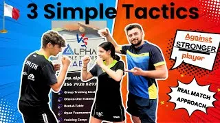 Thumbnail: 3 Easy & Smart MATCH TACTICS | Beginner to Advance level tutorial | Table Tennis / Ping Pong |