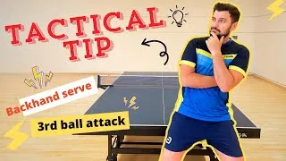 Thumbnail: Learn to use Backhand Tactical Serve | Beginner to Advance level | Table Tennis / Ping Pong Tutorial