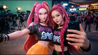 Thumbnail: What If KPop Demon Hunters Was Real? RUMI, ZOEY, MIRA, JINU, DERPY