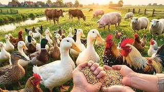 Thumbnail: Hand Feeding Ducks & Farm Friends at Sunset | Beautiful Mixed Farming