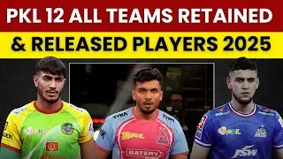 Thumbnail: 🛑Pro Kabaddi League 2025 LIVE: Retained Players List & Released Players
