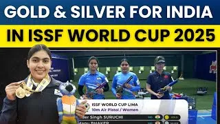 Thumbnail: Gold & Silver for India in Women’s 10m Air Pistol! 🇮🇳🔥 | Day 1 Medal Tally Update