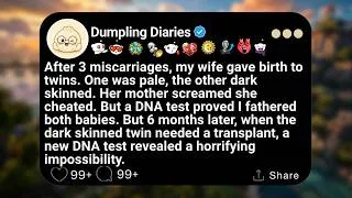 Thumbnail: After 3 miscarriages, my wife gave birth to twins. One was pale, the other dark skinned. Her...