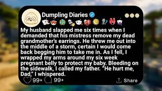 Thumbnail: My husband slapped me six times when I demanded that his mistress remove my dead...