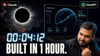 Thumbnail: I Gave Claude Code + ChatGPT 1 Hour to Build an Eclipse Tracker