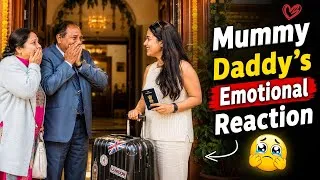 Thumbnail: Surprise Visit to India from UK 🇬🇧➡️🇮🇳 | Mummy Daddy's Emotional Reaction 😭❤️